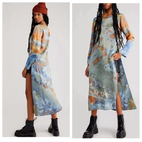 New! Riverside tool and dye sway maxi top tie dye silk nwot 3458 - Picture 1 of 9